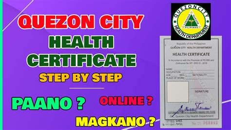 quezon city health certificate